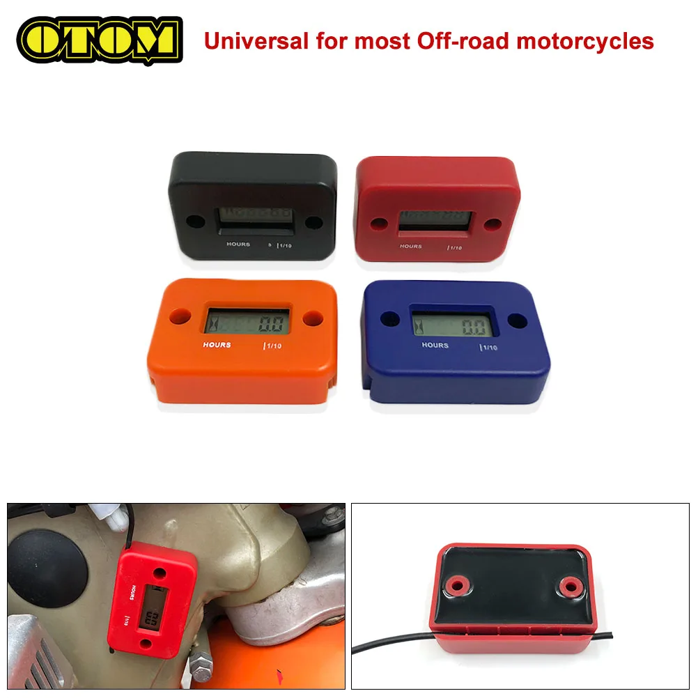 Universal Motorcycle Engine Timer LCD Inductive Digital Waterproof Hour Meter Gauge For KTM EXC FC FE TE MC MCF CRF YZF RMZ Bike