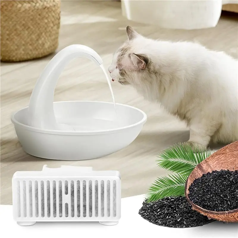 HLZS-18X T-Shaped Filters Replacement Pet Water Fountain Filter Refill For Pioneer Mini Vortex A