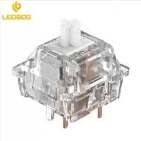 LEOBOG Ice Soul Switch for Mechanical Keyboard Tactile Light Force 5 Pins RGB Transparent HIFI Factory Lubed GK61 hi75 Sugar65