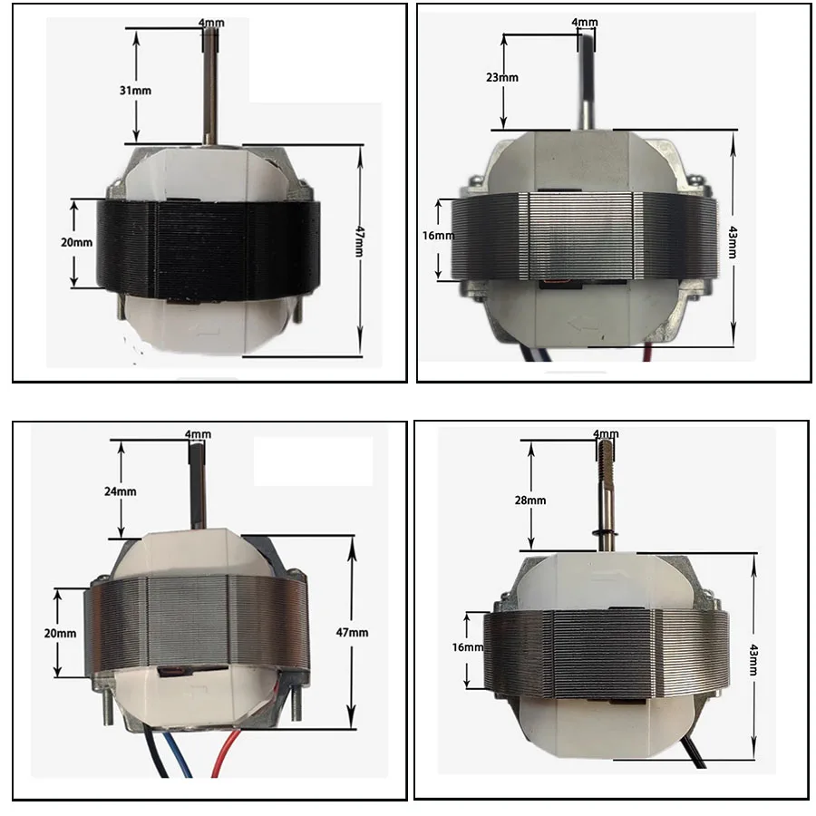 YJ58-20 air circulation fan motor electric fan motor accessories 5816 three wire two speed circulation fan accessories