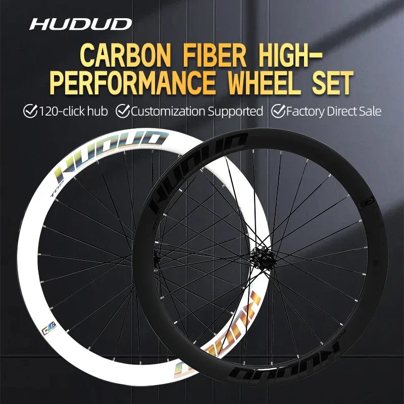 

Велосипедный комплект колес Hudud P1 Arc: карбоновые трубчатые дисковые тормозные колеса 700C с ободом Carbon Blade, высота обода 50 мм, вес 1770 г