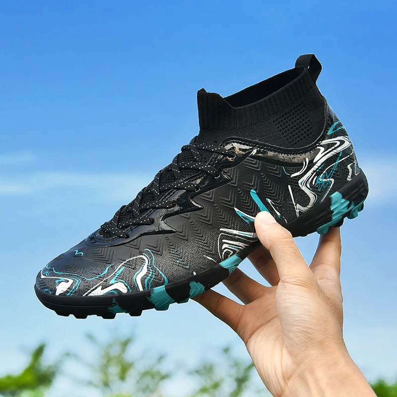 Neue Herren-Fußballschuhe für Rasen, Ultraleichte Sport-Indoor-FG-Turf-Futsal-Erwachsenen-Fußballstiefel, Rutschfeste Komfortable Stollenschuhe – Detail 18