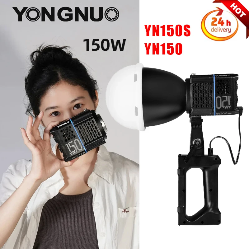 

YONGNUO YN150S YN150 LED Light 150W 2700K-6500K Mini Bowens Mount Continuous Video Light Fill Lamp for Filmmakers Studio