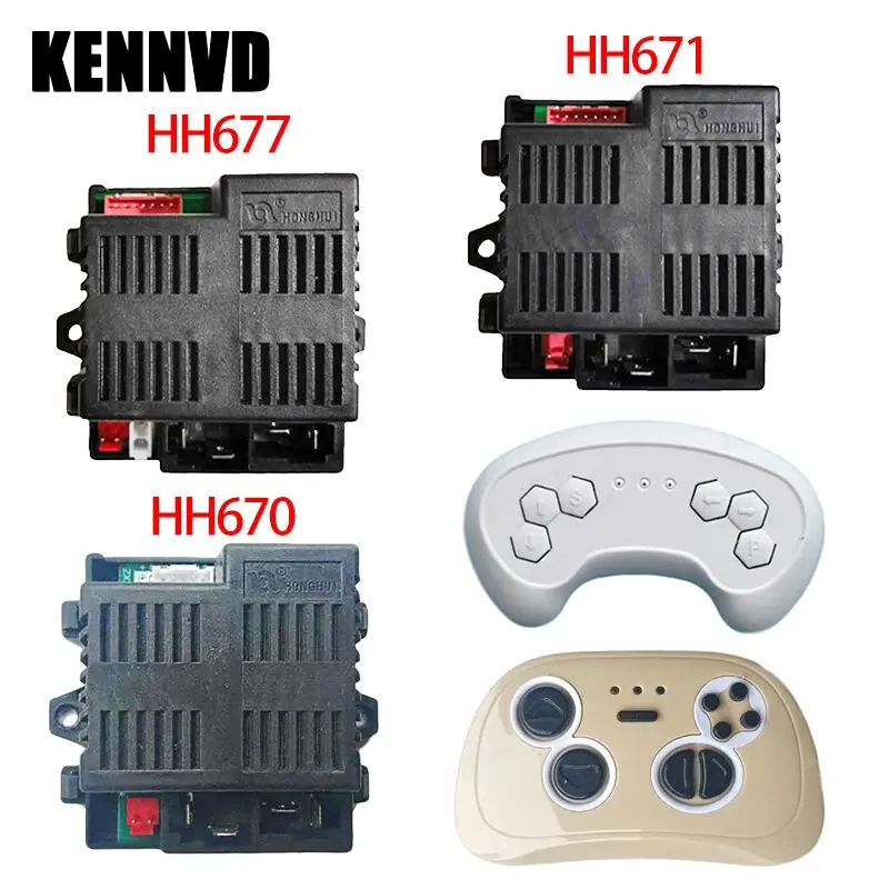 12V HH671K HH677K HH670K Children's Electric Toys Car 2.4G Bluetooth Remote Control Box Receiver Motherboard Accessories Parts