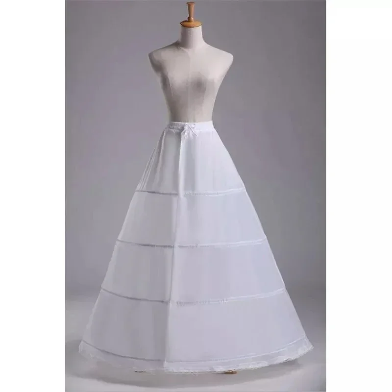 Bride Wedding Dress Hoops Skirt Support Lady Girls Party Prom Ball Dress Inner  Petticoat Long Underskirt
