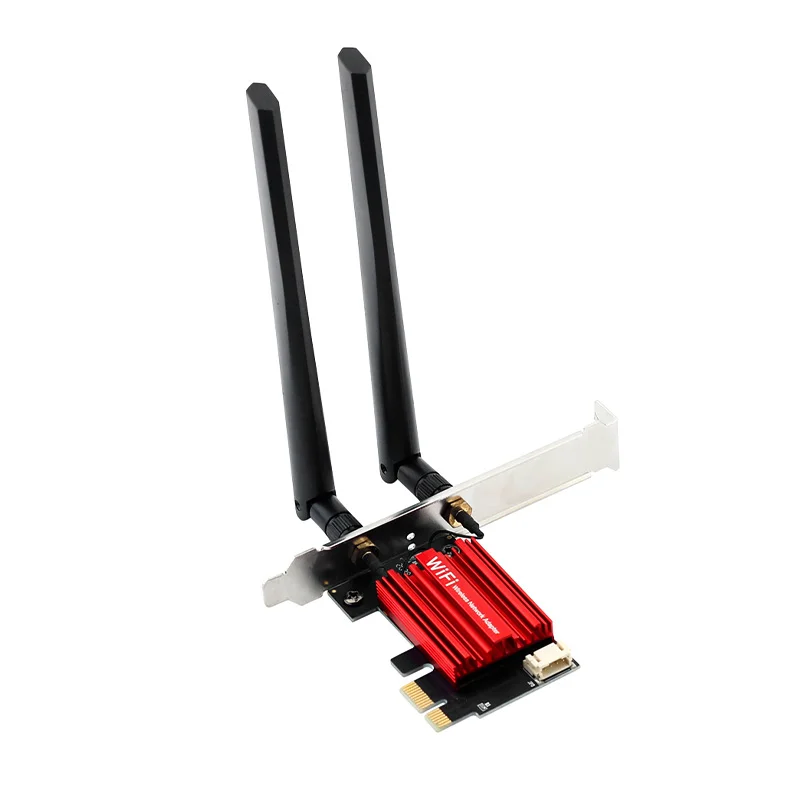 AX3000 Wireless Network Card Fast PC Connection WiFi6 OEM ODM Openwrt AX3000 2974Mbps PCIe Network Card
