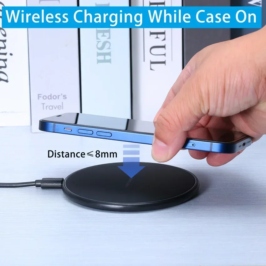 Fast Wireless Charger Pad Fast Wireless Charging Station For Samsung Galaxy S25 S24 S23 S22 Xiaomi iPhone 16 15 14 13 12 Pro Max