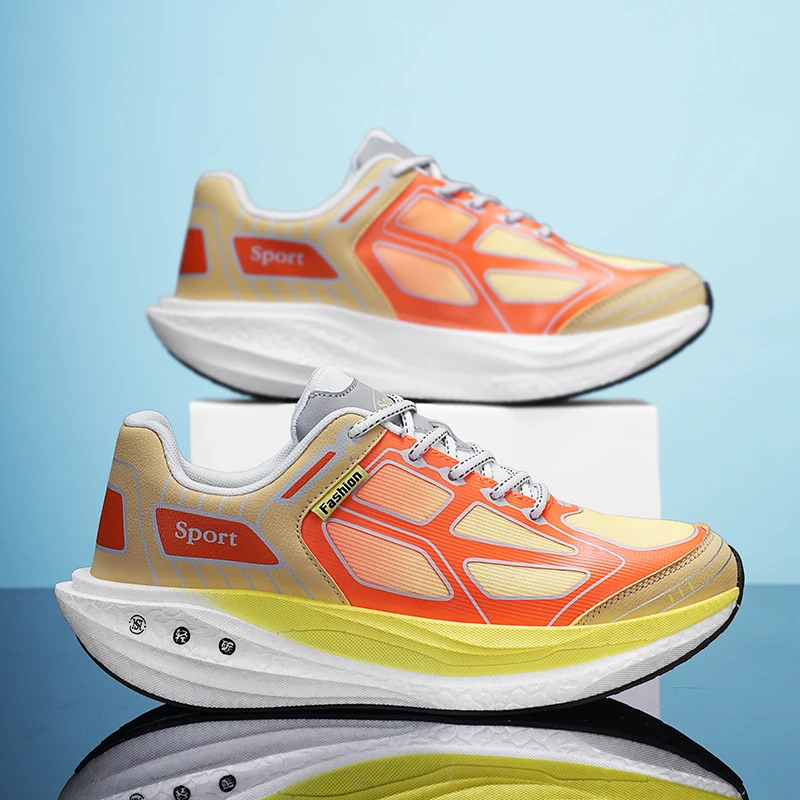 Men's Outdoor Sports Shoes with Contrasting Color Stitching Design That Incorporate Trendy Elements, Making Them Suitable for Various Scenarios Such as Outdoor Hiking, Fitness Training, and Daily Commuting Comfortable and Soft Soles Ensure You Won'T Get Tired When Standing for Long Periods of Time, and Are Breathable and Refreshing for All Seasons, Keeping Your Feet Cool and Comfortable.