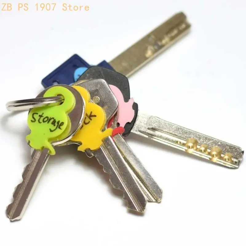 12pcs Multicolored Toppers for Key Colorful Identifiers Sorting Labels 55KA