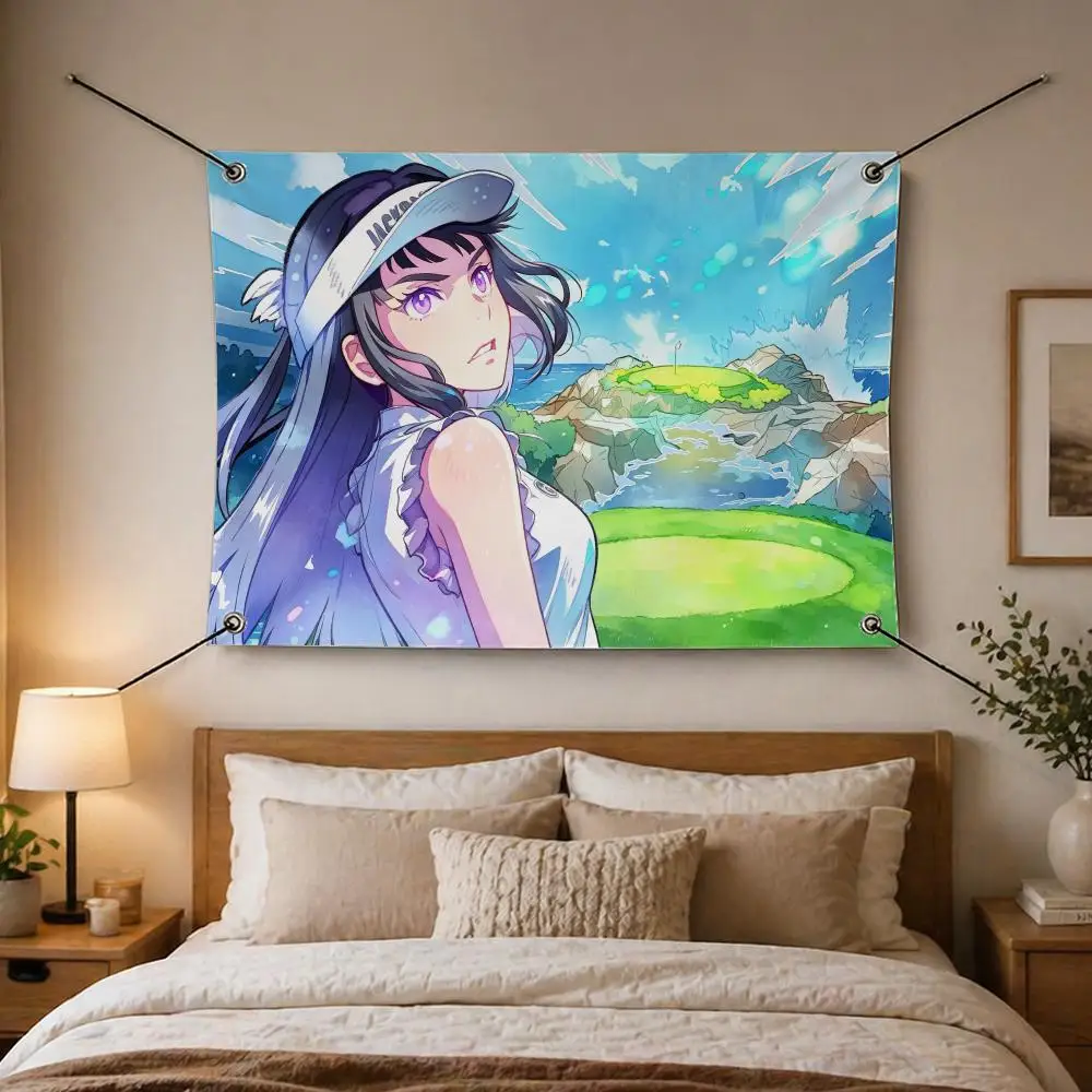 Anime Golf Birdie Wing Flags Flags are suitable for living rooms, bedrooms, bars,salons, gardens, home decor, and as gifts