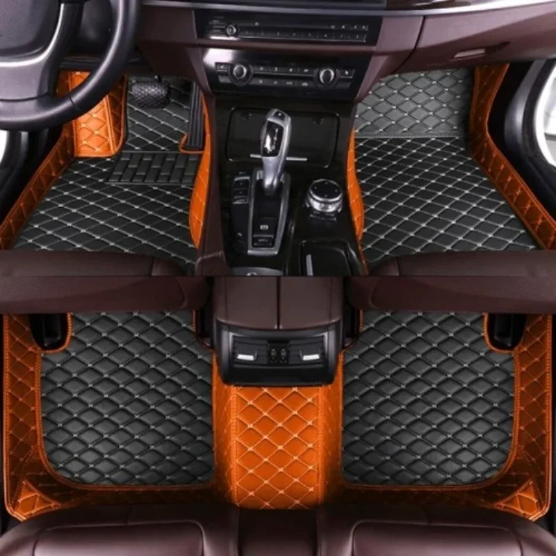 

Custom car floor mats for 99.99% sedan SUV sports carplay coverage carpet protection PU leather accessories add logo 2000-2023