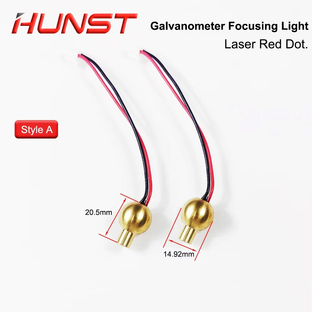 HUNST Laser Marking Machine Focusing Light for SG7110 RC1001 RC7110 Galvanometer Scanner 650nm Red Dot Accessories