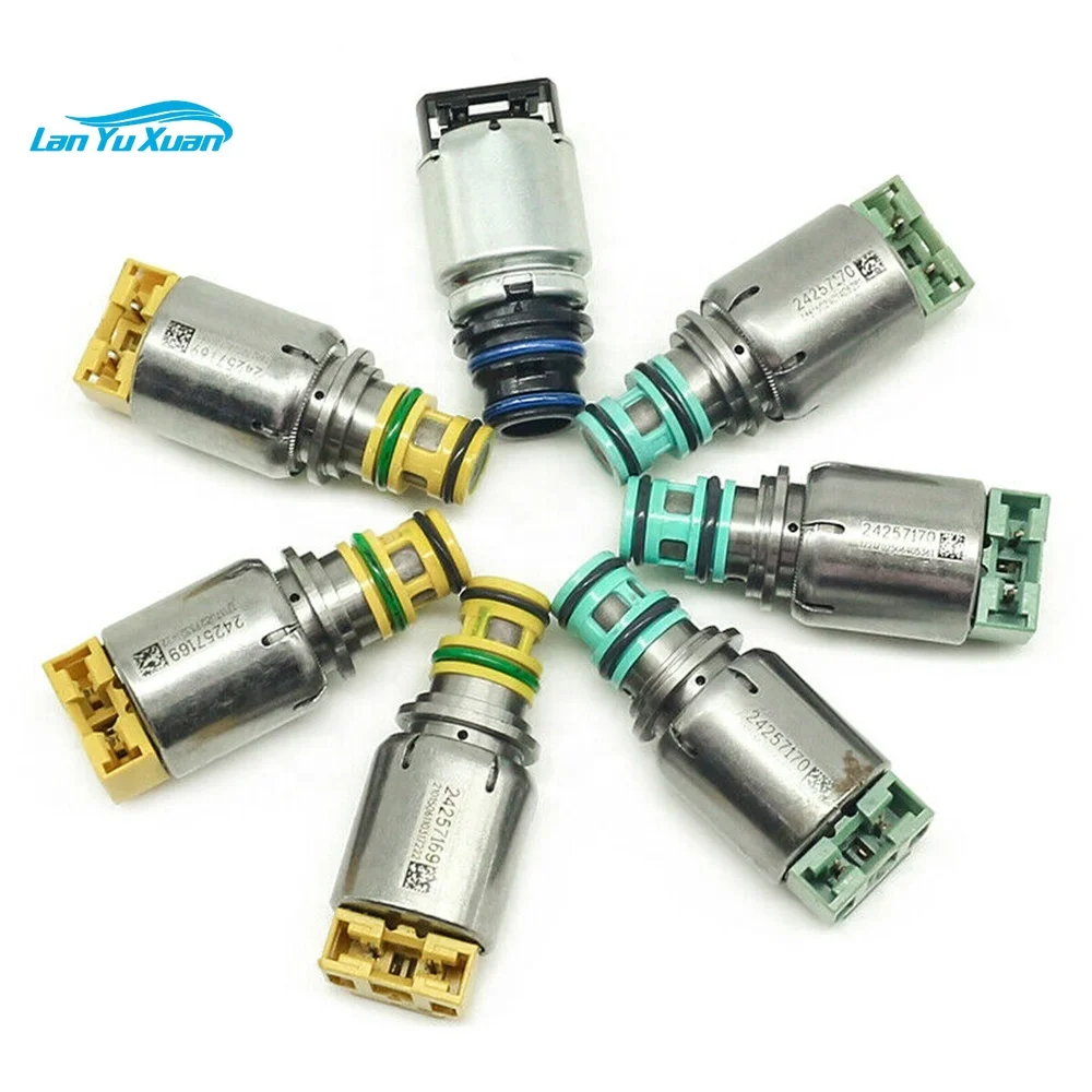 Original 6T40 6T45E Automatic Transmission Solenoid Set For Chevrolet Cruze Equinox Malibu Gearbox Valve Body Repair Accessories