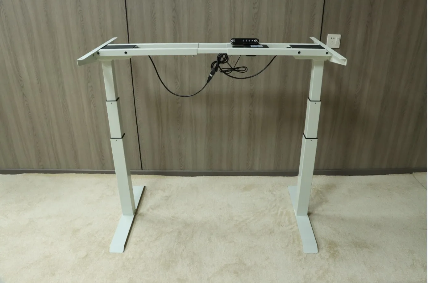 100-240V Dual Motor Three-Section Electric Lift Table Legs Adjustable Height Lift Table Frame Smart Desk