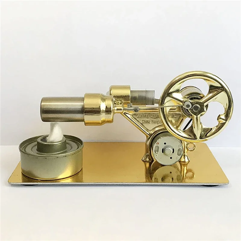 Imagem -02 - Mini Combustão Externa Stirling Engine Modelo Experimental Motor Generator Coleção Física Toy Gift