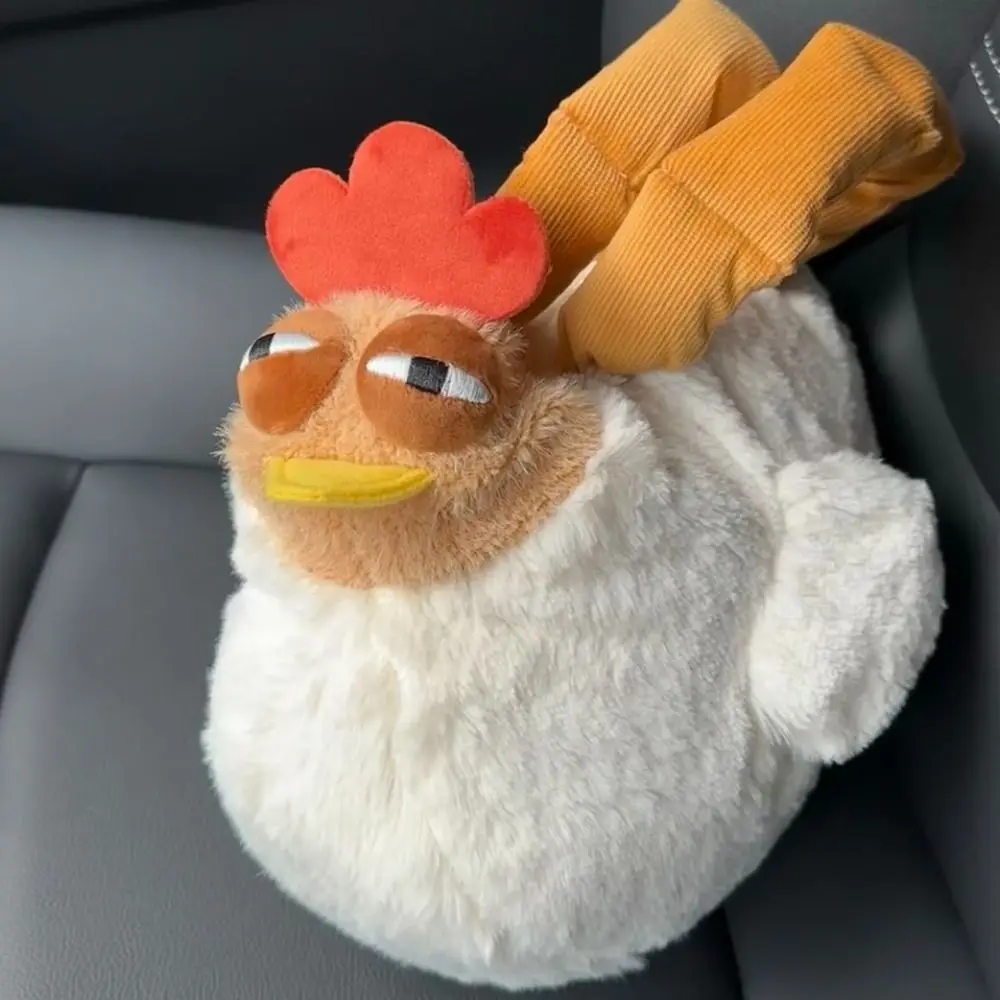 

Funny Plush Chicken Bag Fashion Large-Capacity Hen Shape Plush Bag Soft White Cute Chicken Handbags Bags Kids