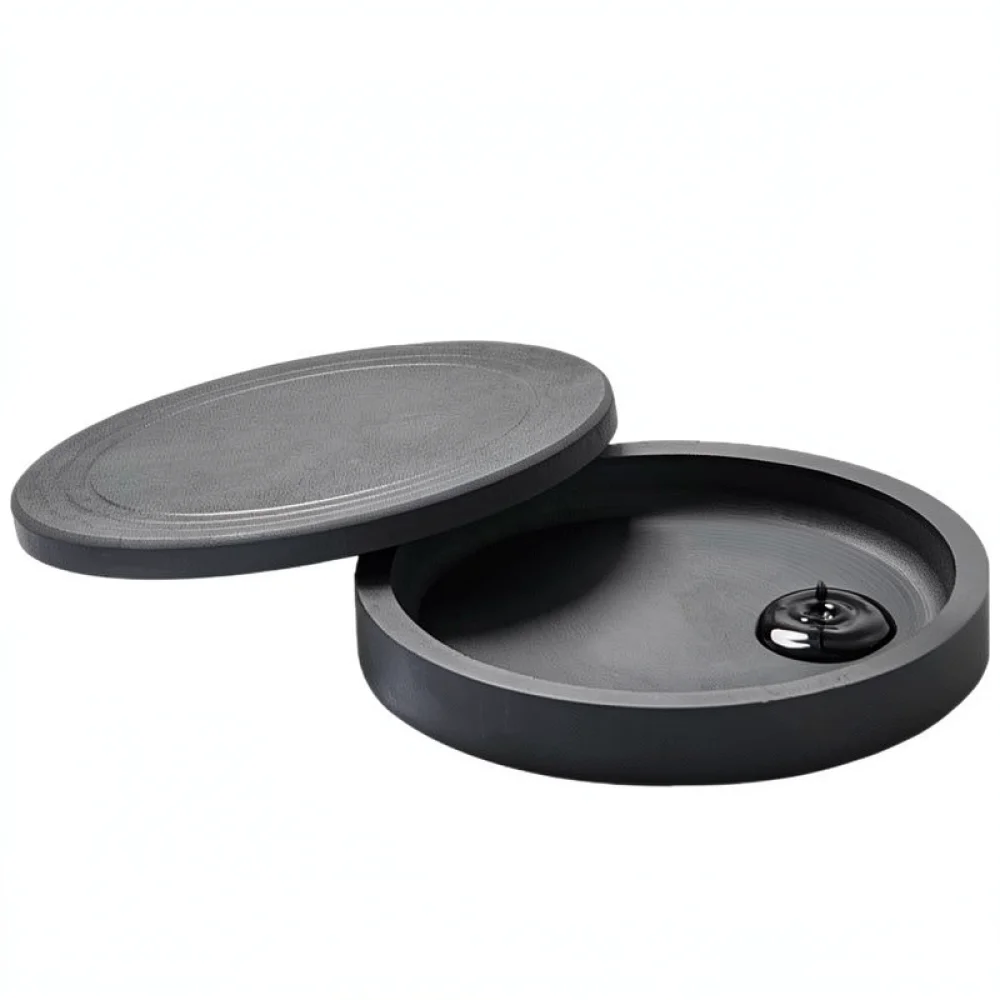 Natural Stone Calligraphy Inkstone With Cover Ink Grinding Container Stationery Tool For Student Practice Art School