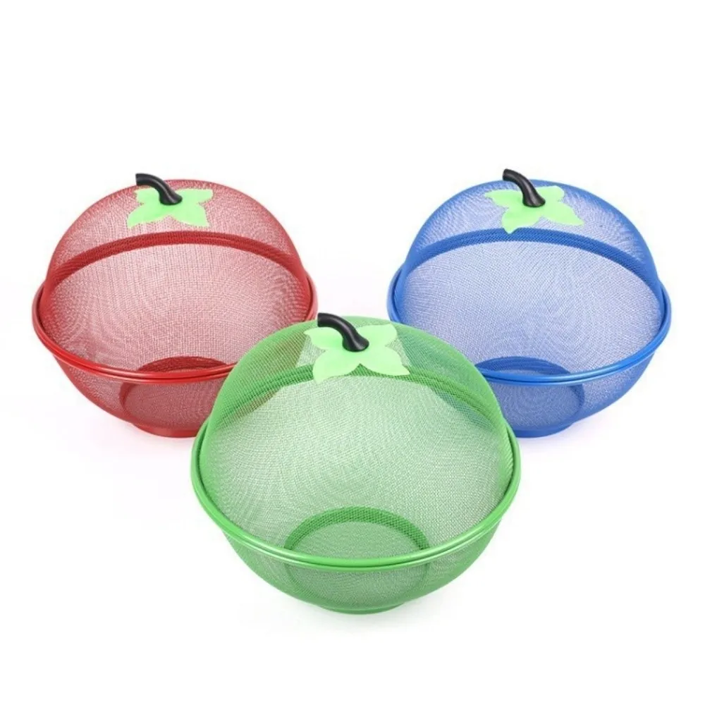 Quality with Mesh Cover Metal Fruit Basket Easy To Clean Moisture Resistant Veggies Organizer multifunctional Fruit Bowl Kitchen