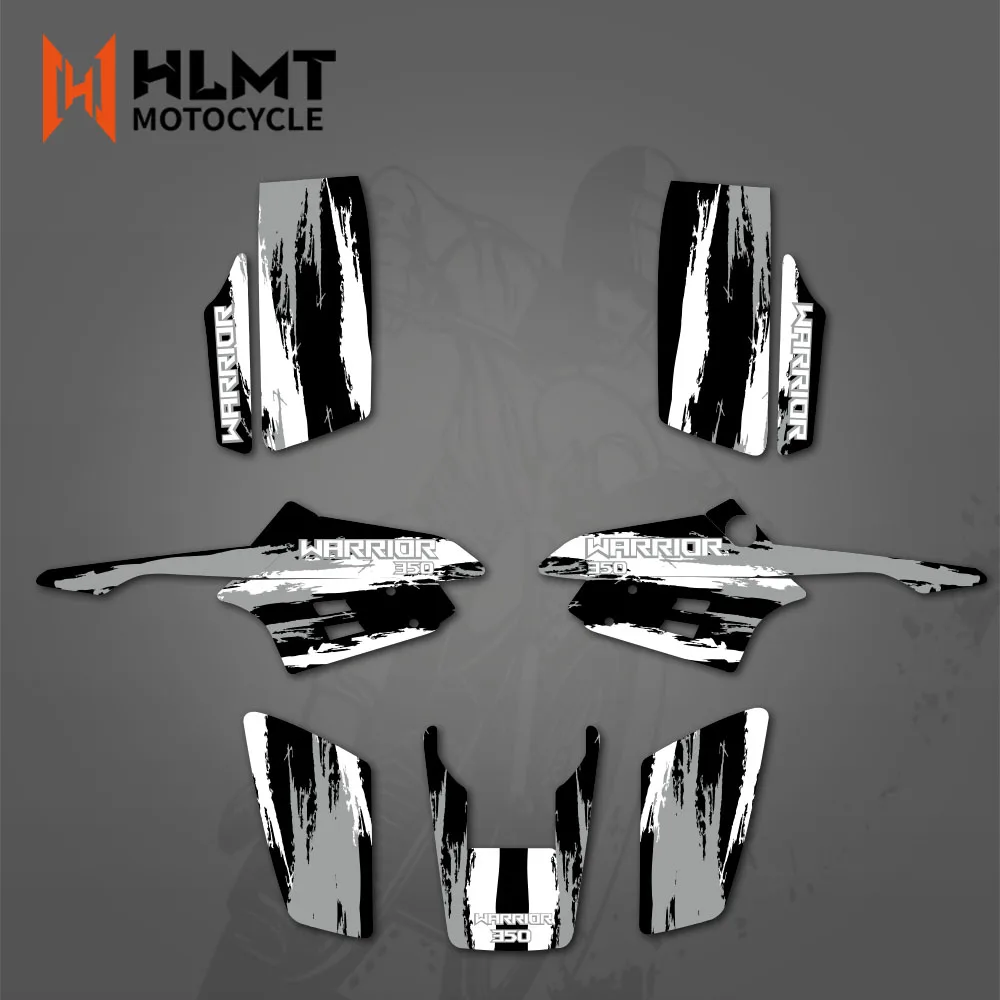 HLMT New Style Decal Sticker Graphics Kits for Yamaha Warrior 350 ATV All Years Autocollant Pegatina Personality Decoration