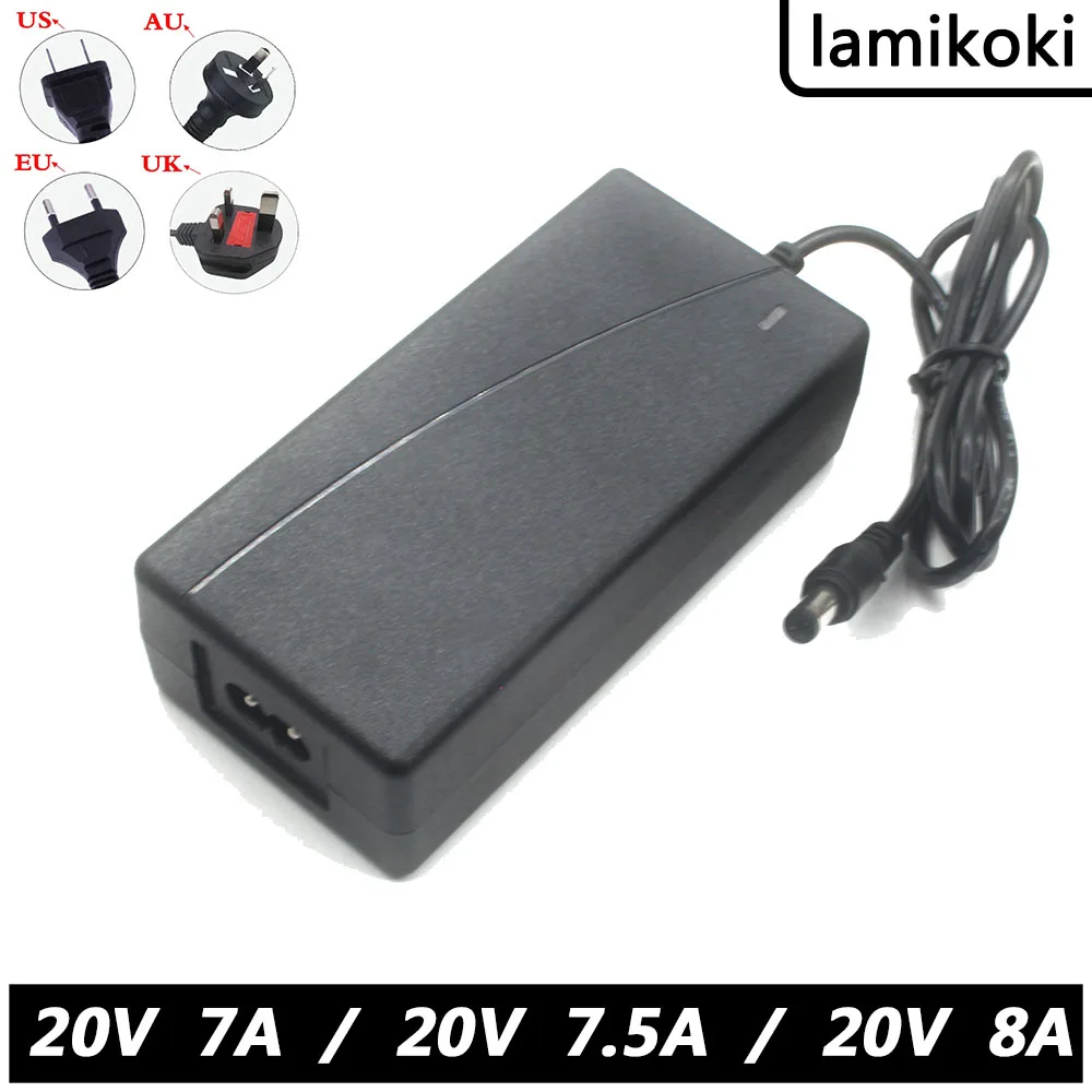 

20V 7A 7.5A 8A 5.5mm * 2.5mm Compatible With 5.5mm * 2.1mm DC Adapter Power Charger