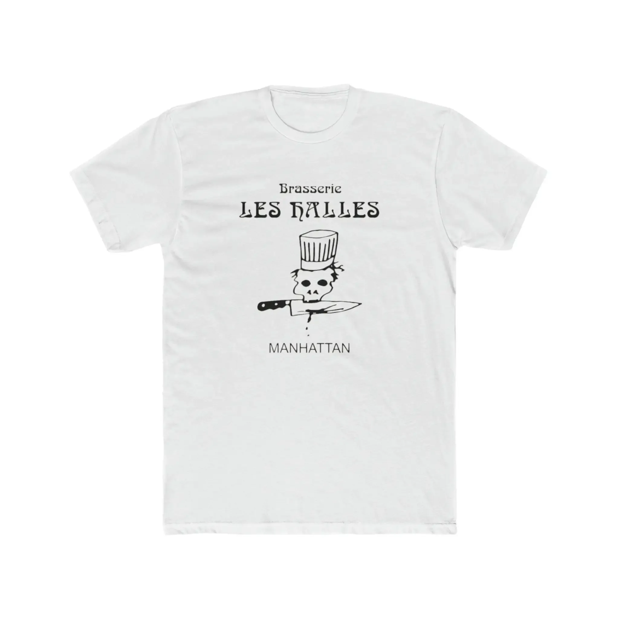 La Brassiere Les Halles Nueva York ciudad restaurante algodón Crew camiseta