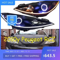 auto stylg CRZ Head Lamp for Peugeot RCZ headlight hid 2010y LED Head light for peugeot RCZ fog light