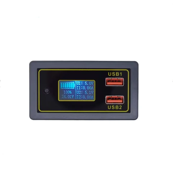 BC Car Battery Voltage Display 12V 24V Li-ion Battery USB Multi-protocol Fast Charger ZK-BC