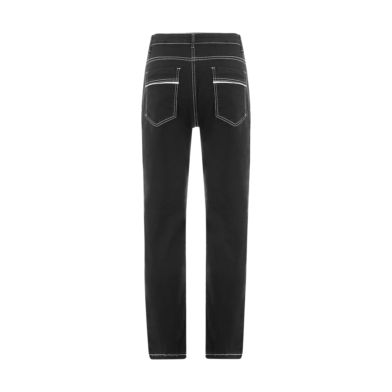 Pantalones vaqueros clásicos para hombre, Jeans elásticos, ajustados, informales, ropa de calle de calidad, color negro, nueva moda