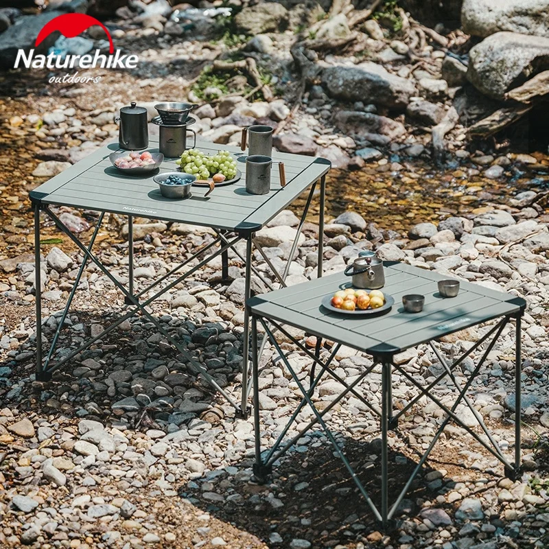 Naturehike Aluminum Alloy Folding Table Ultralight Outdoor Camping Table Portable Barbecue Camping Picnic Table Bearing 100kg