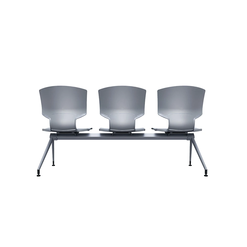 Modern 3-Seater Office Waiting Chair for Mall School Hospital Bank Hotel & Gym Use Plastic Material on Sale