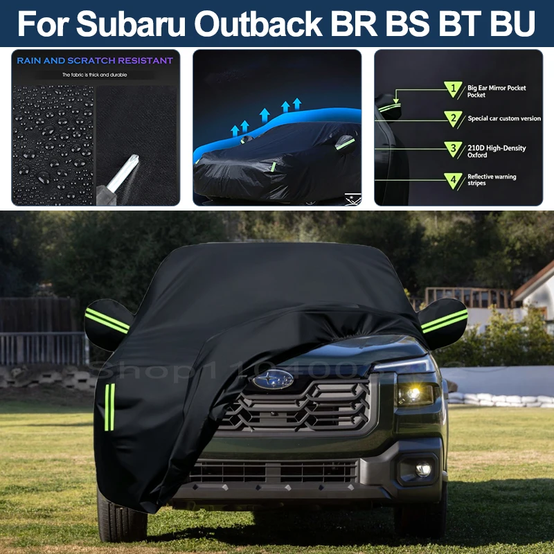 Auto Exterior Sun-Snow Protective Car Cover For Subaru Outback BG BH BP BR BS BT BU Waterproof Dustproof Anti-UV Outdoor Cover