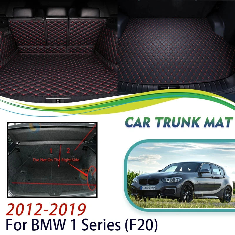 

Car Trunk Mats For BMW 1 Series F20 2012~2019 5door Anti-dirty Pad Net On The Right Cargo Carpet Rear Trunk Matt Car Accessories