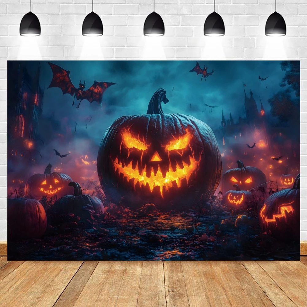 خلفية فوانيس اليقطين الشريرة للهالوين ، صورة أطفال رضع ، تصوير حفلات عائلية ، لافتة ديكور خلفية ، مستلزمات استوديو الصور