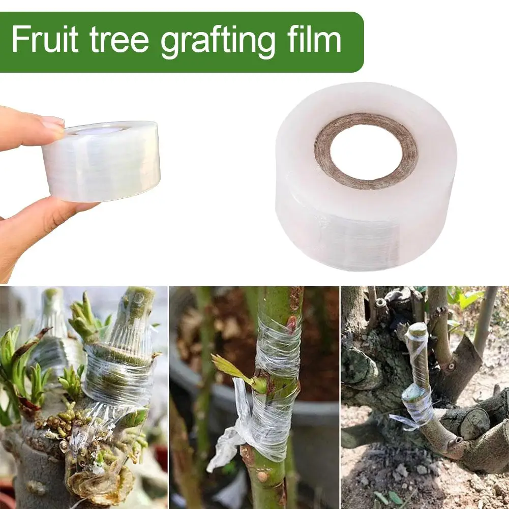 200M PE Grafting Tape Film Self-adhesive for Fruit Tree Nursery Plants Seedlings Vine Floristry Tomato Grafting Supplies Stretch