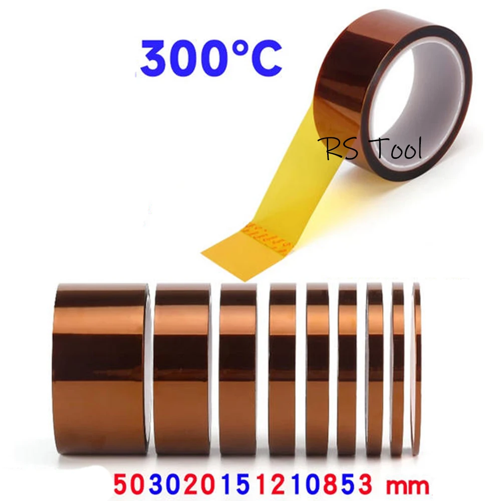 10pcs/lot High Temperature Gold Heat BGA Tape Insulation Tape Electronics Board Protection Polyimide Adhesive Insulating Tape