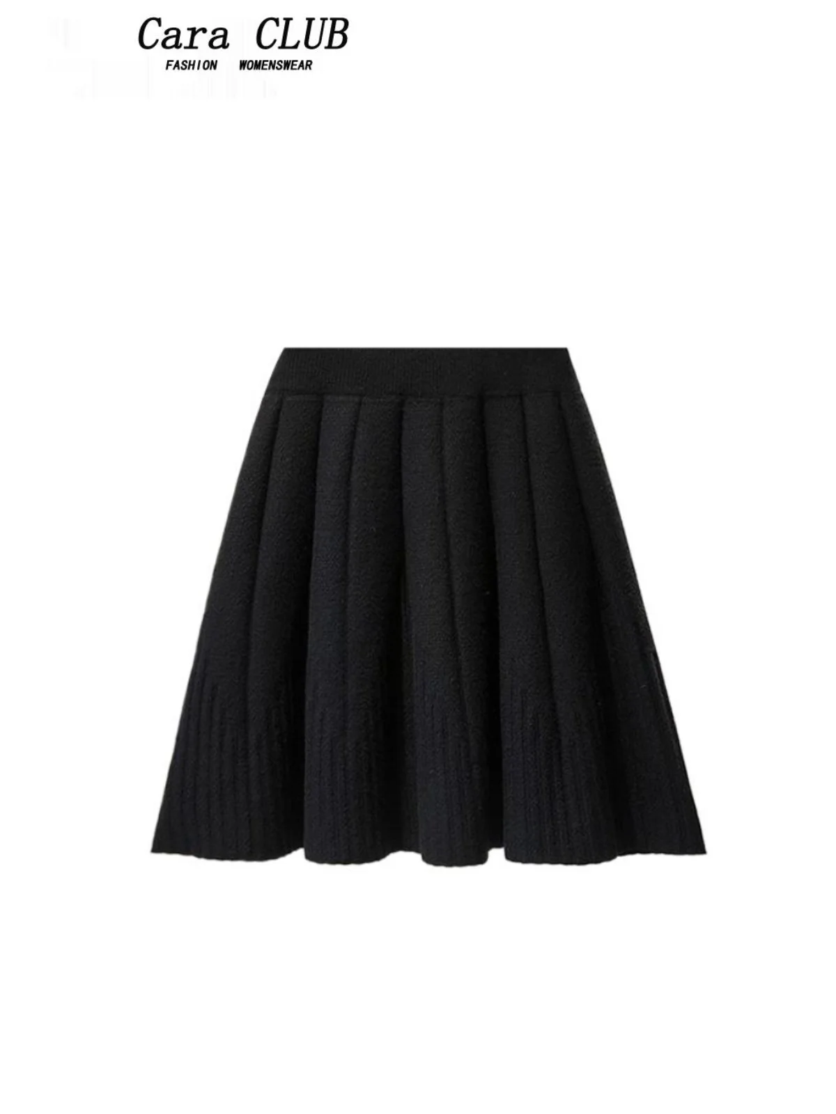 

High Waist Knitted plus Size Skirt Faionable A-Line for Women Autumn Season Sli plus Size Sister Casual Wear
