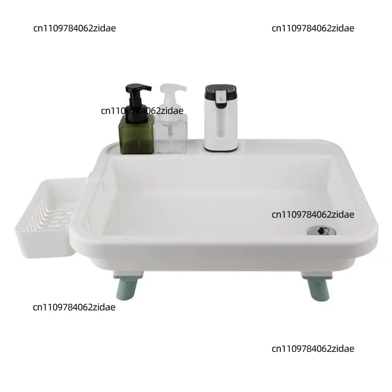 For Portable Folding Camping Washbasin Multifunctional Outdoor Vegetable Washing Basin Mobile Sink for Garden Picnic