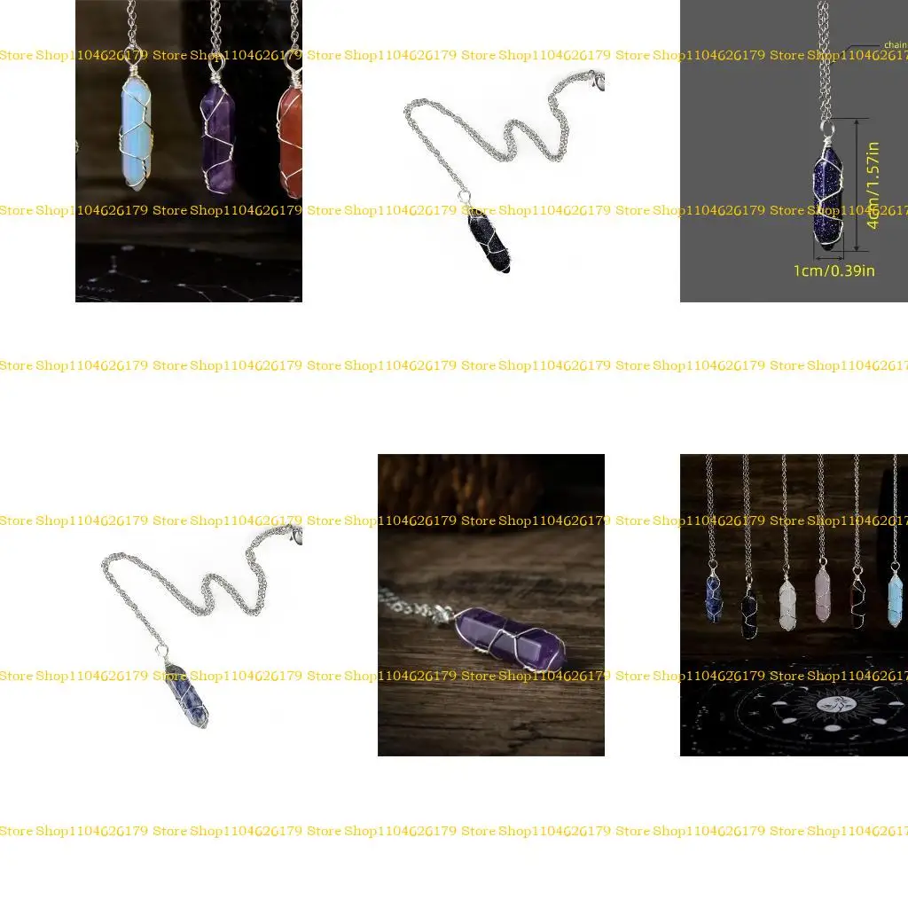 

A1A2 Hexagonal Stone Pendant Necklace Pointed Healing Crystals Necklace Handmade Gemstones Lucky Jewelry Birthday Gift