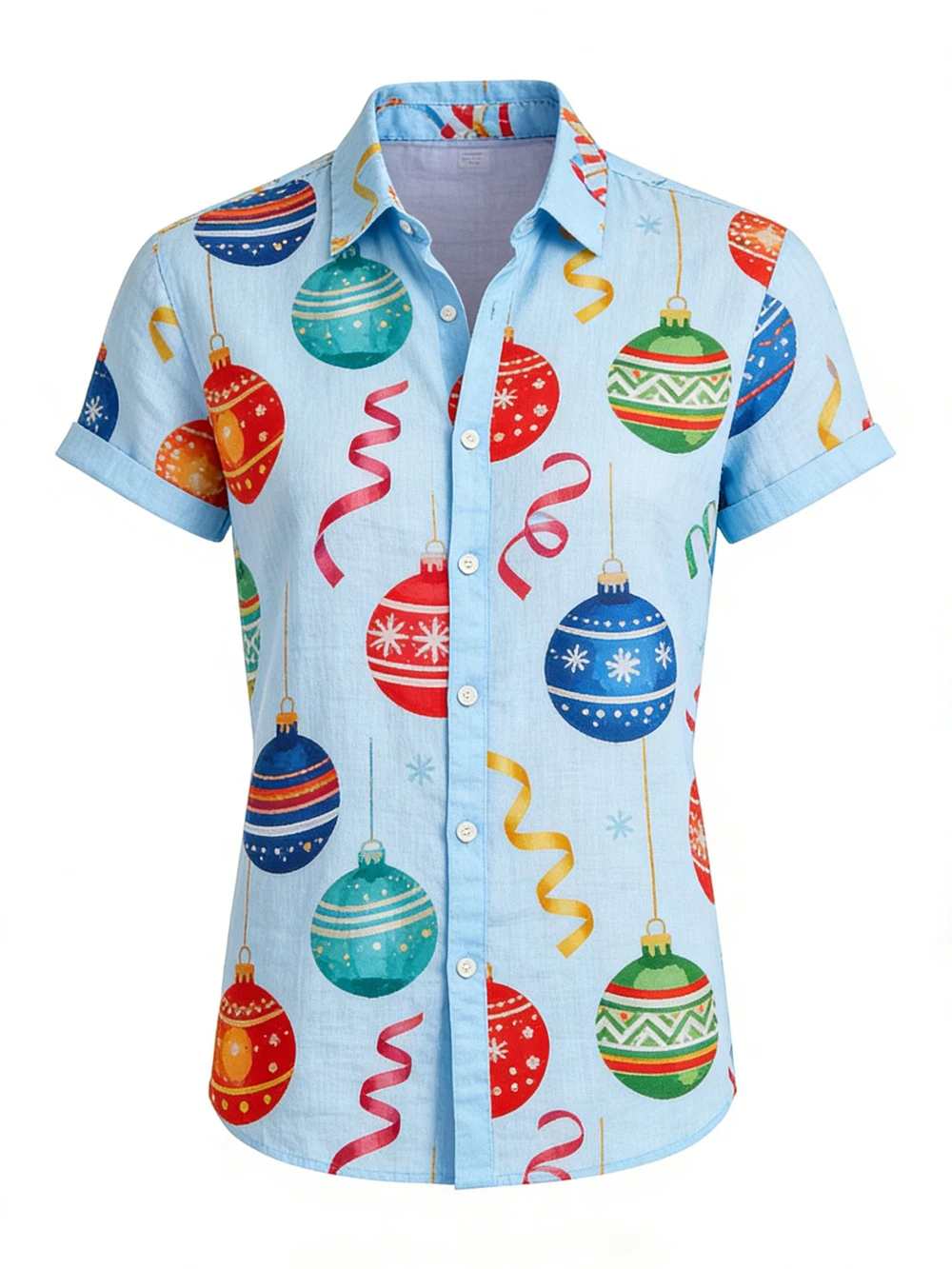 メンズ サンタクロース スリー 3D プリント レッド シャツ ハワイアン トロピカル カジュアル シャツ フェスティバル パーティー 衣類 メンズ 新年トップ メンズ