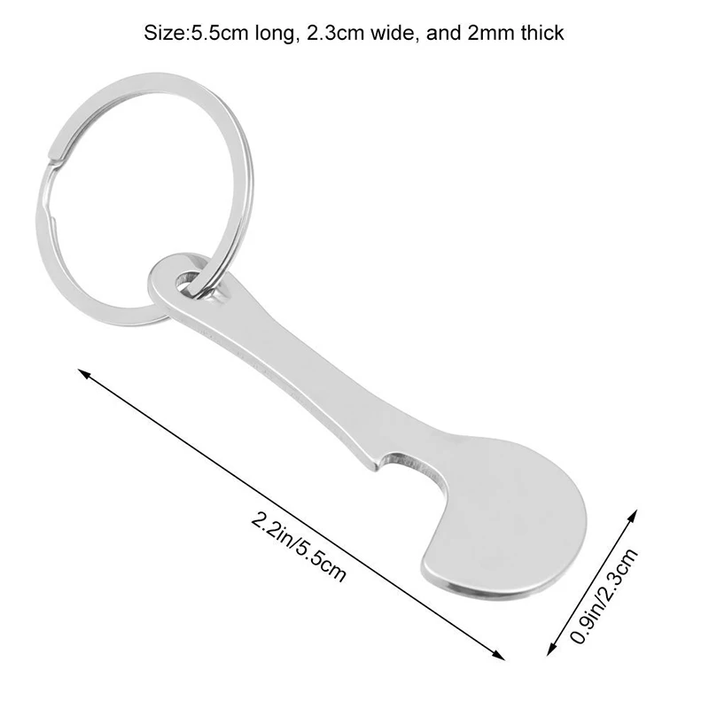 رموز عربة التسوق المعدنية، رموز عربة التسوق DIY، سلسلة مفاتيح حامل العملات المعدنية المصنوعة من سبائك الألومنيوم، ديكور الغرفة