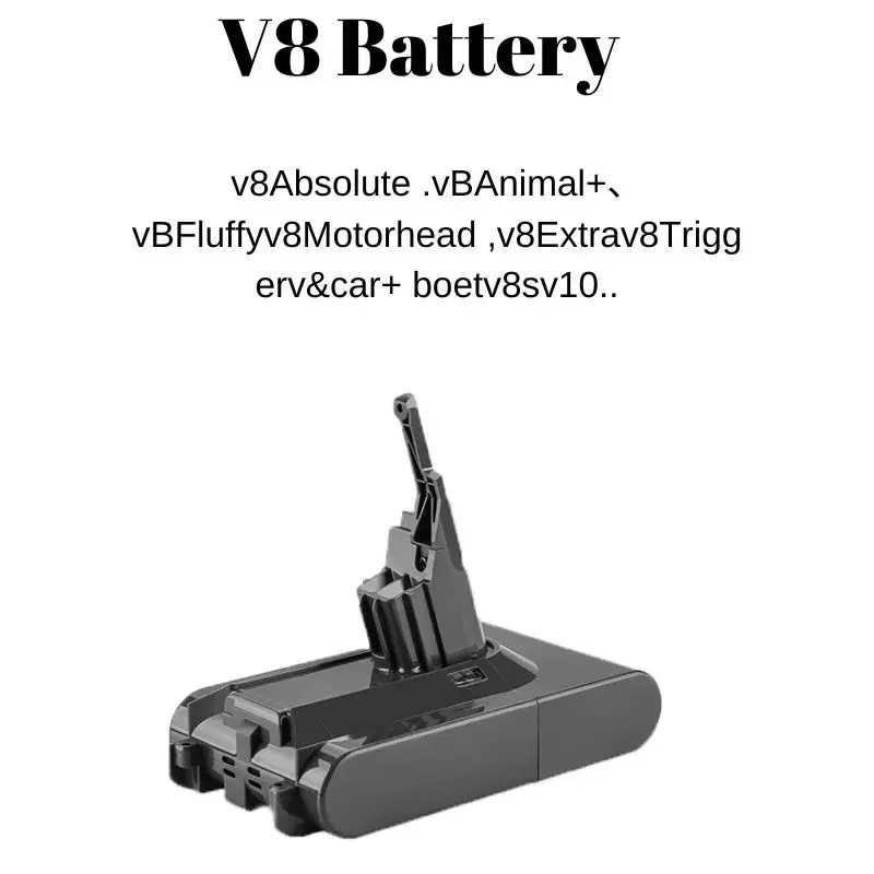 Voor Dyson V8 6800Mah 21.6V Vervanging Batterij Voor Dyson V8 Absolute Snoer-Vrije Vacuüm Handheld Stofzuiger Dyson V8 Batterij