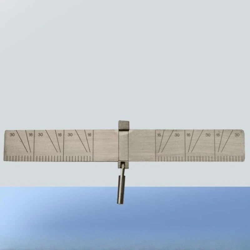3Pcs Dental Planting Positioning Ruler Measuring Ruler Oral Implant Positioning Guide Plate Angle Ruler with Scale