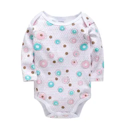 Kavkas Autumn Baby Girls Bodysuit Full Sleeve Polka Dot Design Cotton Girl Clothes O-Neck Newborn Jumpsuit