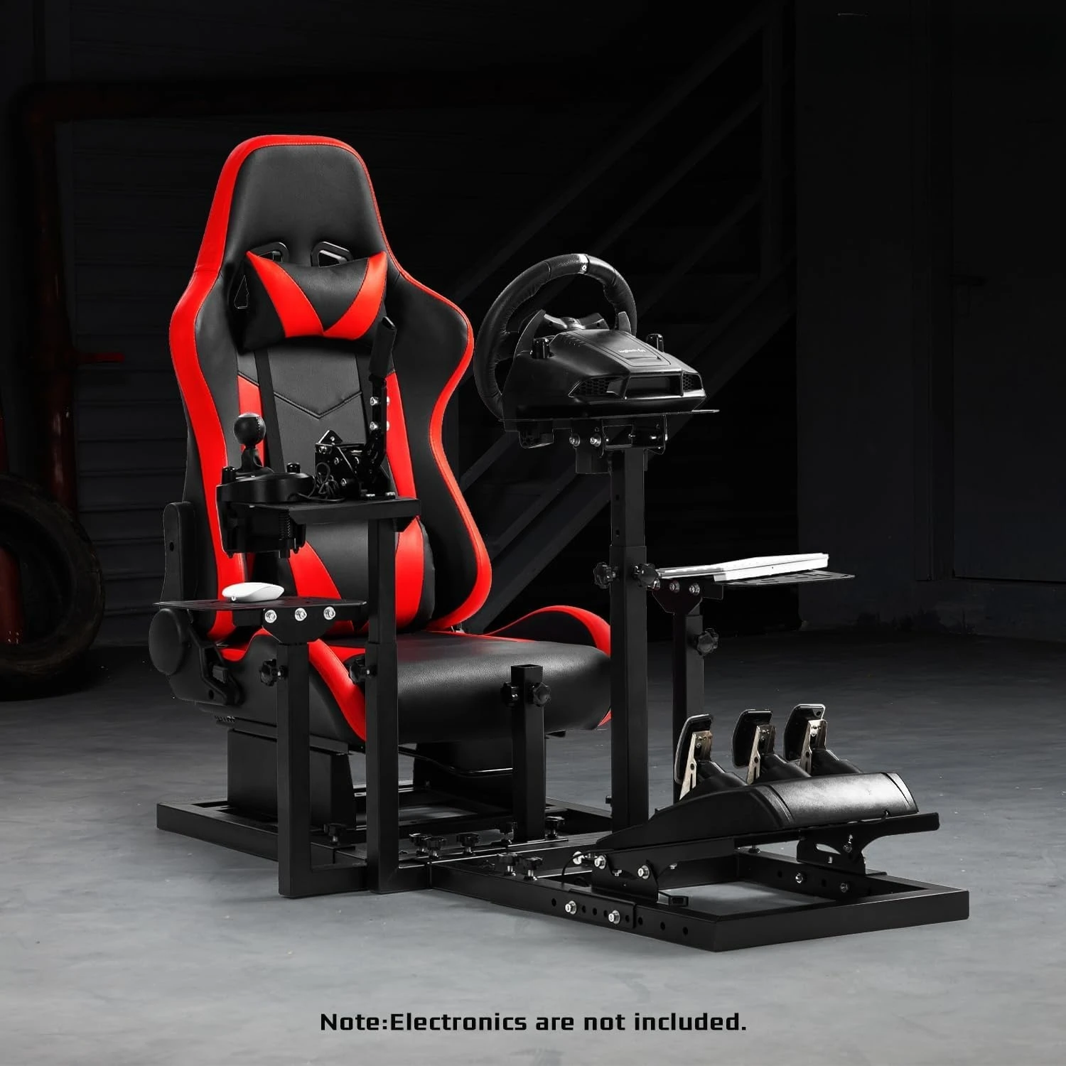 G920 Flight Racing Simulator Cockpit mit ergonomischem Sitz, passend für Logitech/Hotas Warthog, ohne Rad, Handbremse und Joystick