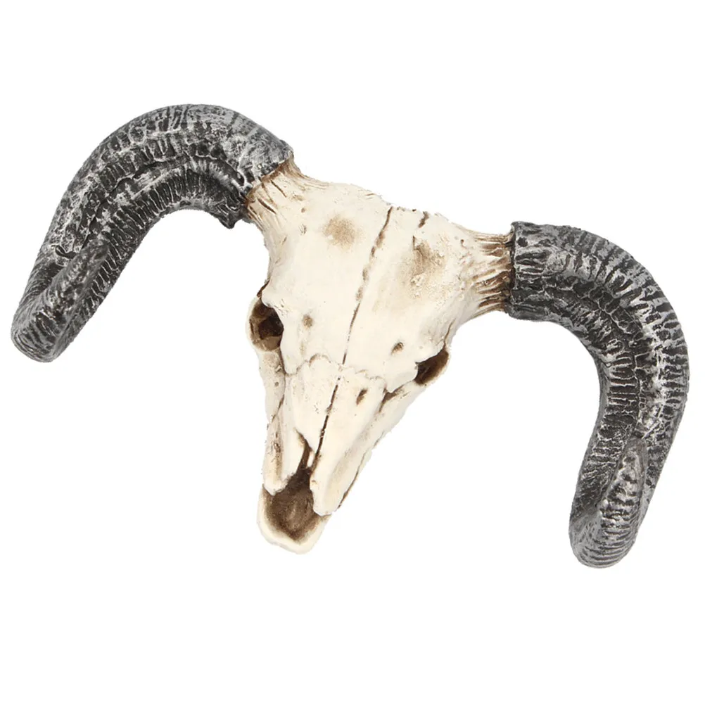 1Pcs Ox Head Wall Hook Stylish Natural Looking Resin Wall Mounted Coat Hanger Ideal for Hats Coats Towels Space Saving Decor