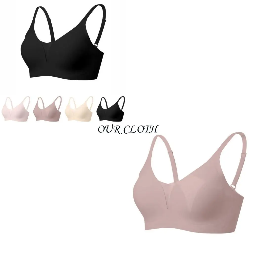 Wireless Push Up Bras for Women Full Coverage Seamless Bra Supportive Everyday Comfortable Bralette Y1AC
