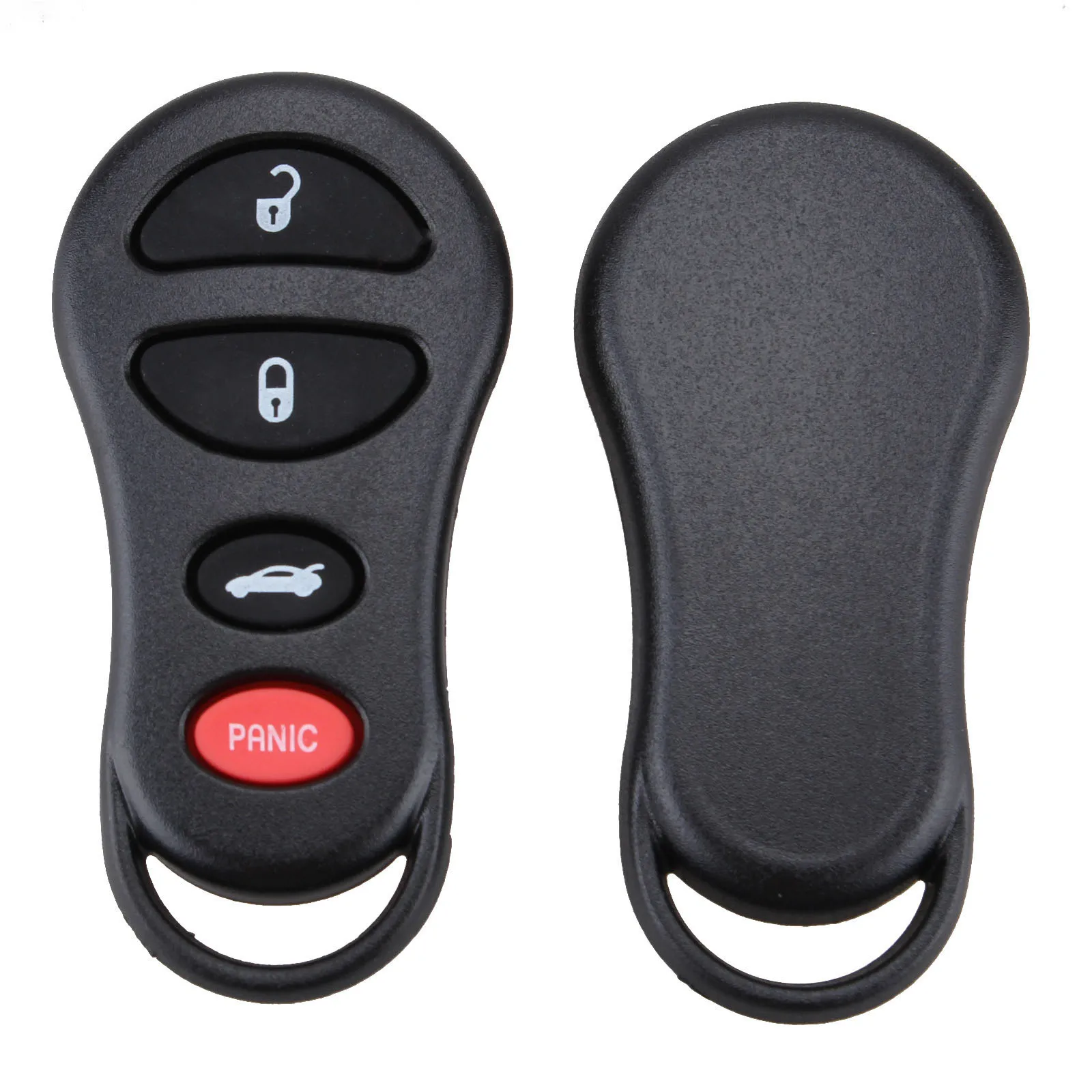 

2Pcs Remote Car Key Shell Case Fob 4 Buttons For Jeep Liberty Dodge Neon Intrepid Stratus Chrysler Sebring 300M Concorde 71x35mm