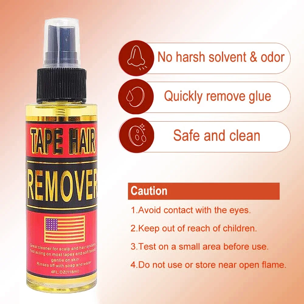 Tape in Extension Remover 118ML,Wig Glue Remover Adhesive Fast Acting,Removes Hair Glue,Wig Tape,Double Sided Extension Tape