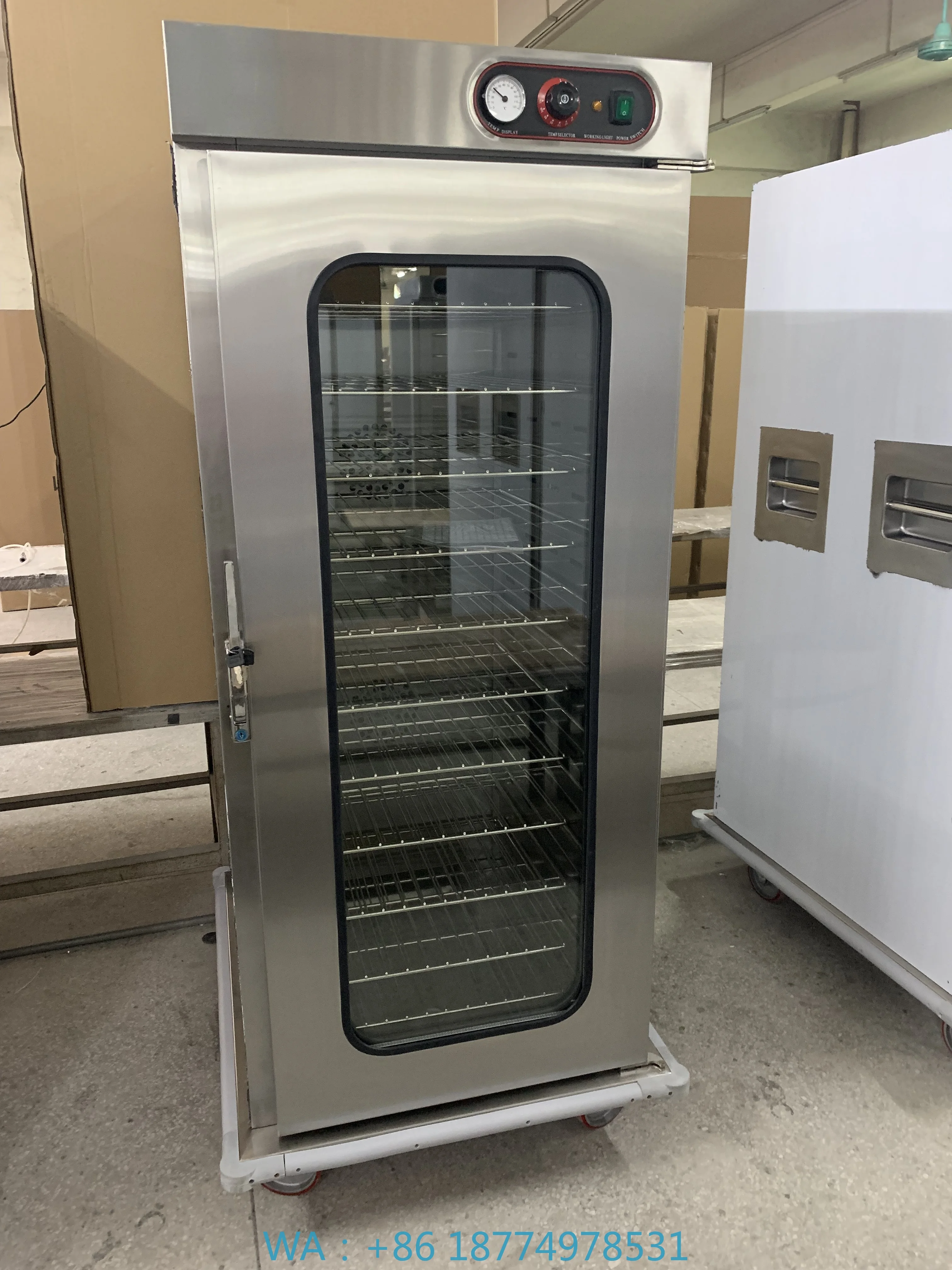 

Food Warmer Cabinet Mobile Banquet Holding Cabinet Manufacturer Commercial Kitchen Equipment Single Door 11 Layer Electric