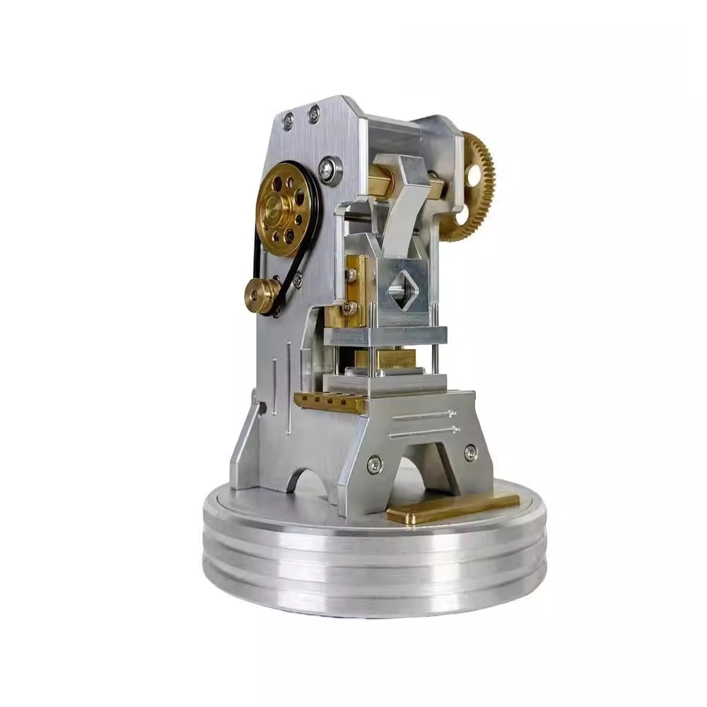 Miniature Stamping Press Model Desktop Movable CNC Precision Model Two Adjustable Speeds Creative Model Ornament Toy